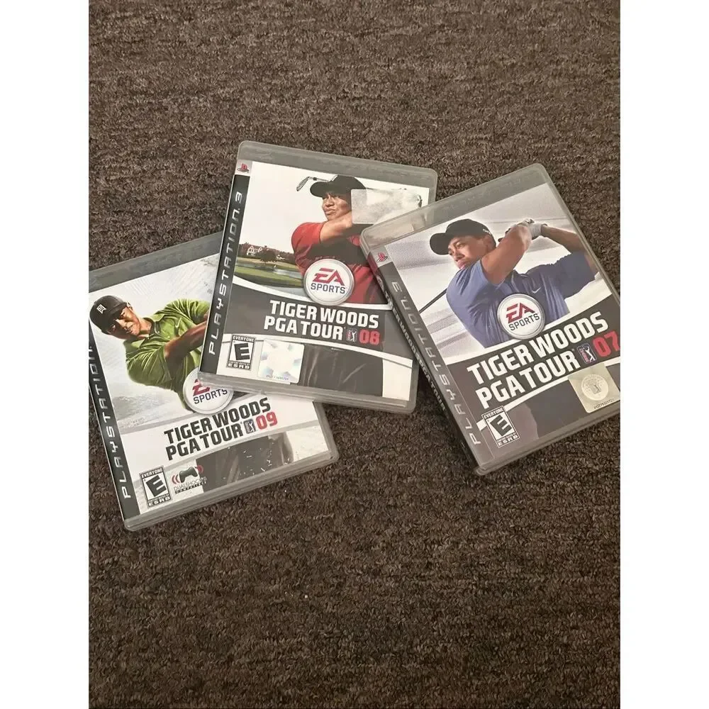 Bundle of three Tiger Woods PGA games 2006 through 2009 PS3